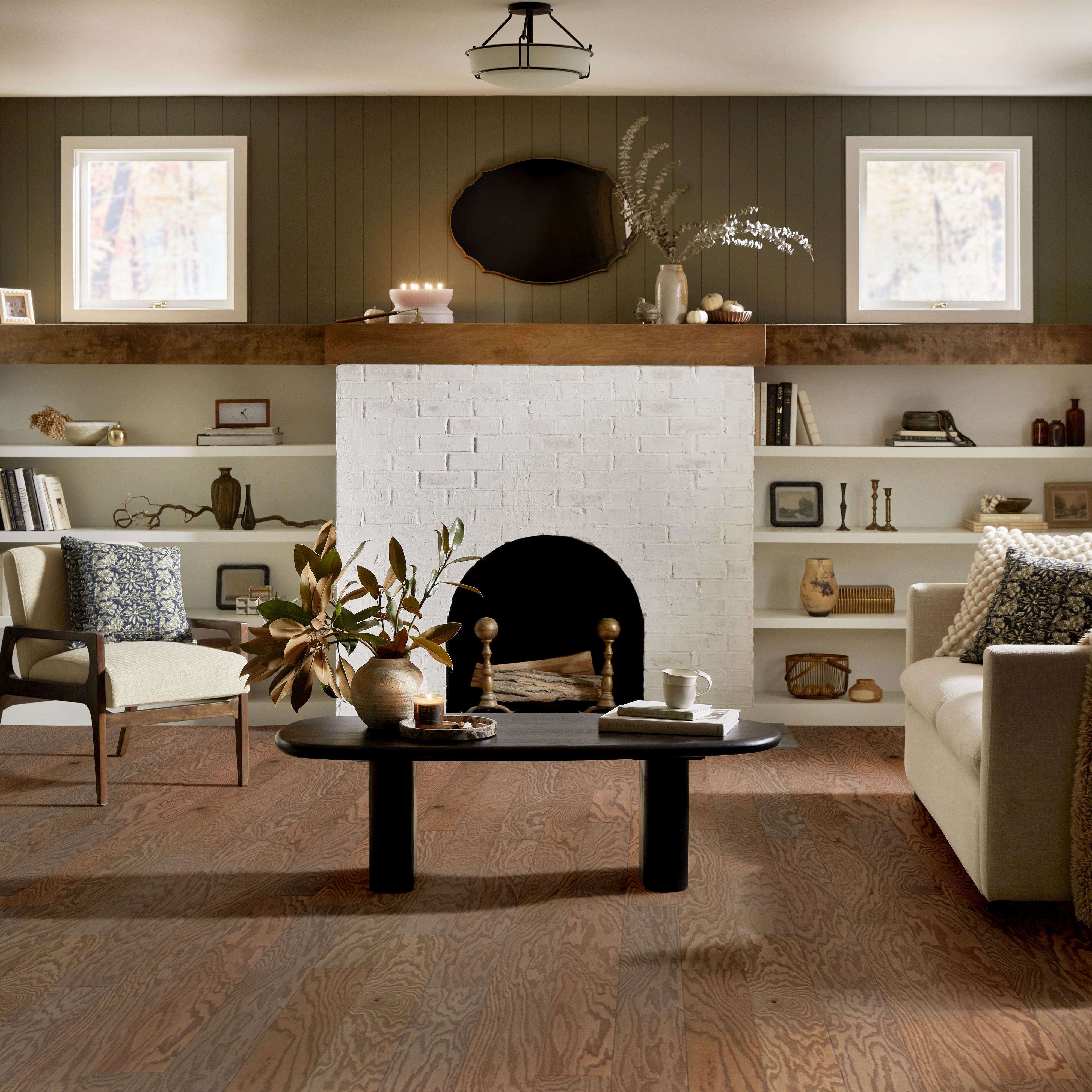 オーク 04 Landmark Sliced Oak - in color Glacier | Shaw Floors